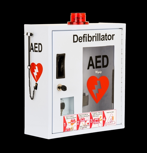 AED CABINET WITH ALARM & STROBE